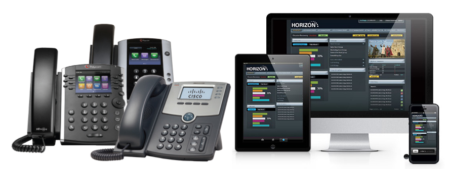 Horizon hosted phone system trio telecom